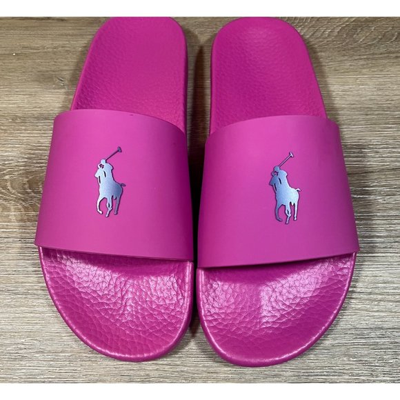 Polo Ralph Lauren Signature Big Pony Slide Sandals - Picture 2 of 7